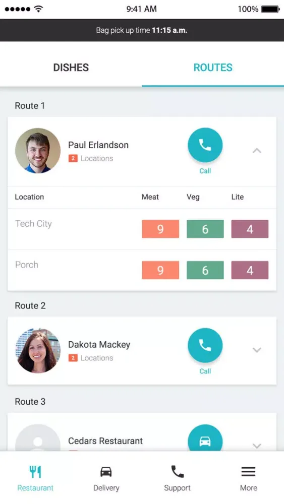 Captures d'écran de Peach Delivery App