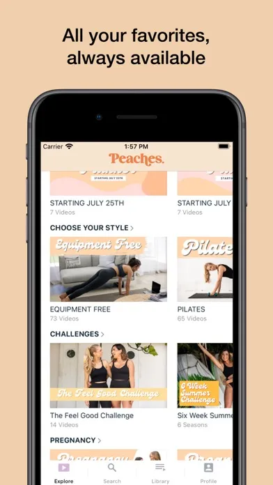 Peaches Pilates Online應用截圖