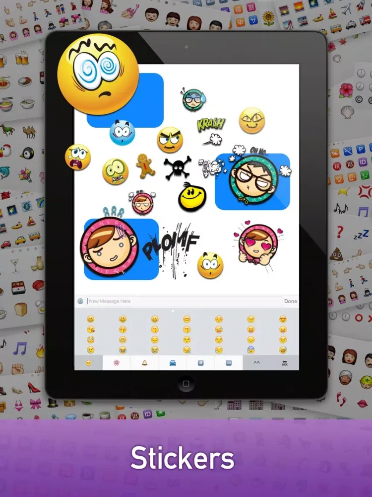 Emoji Keyboard + CoolText Free iPad  سکرین شاٹس