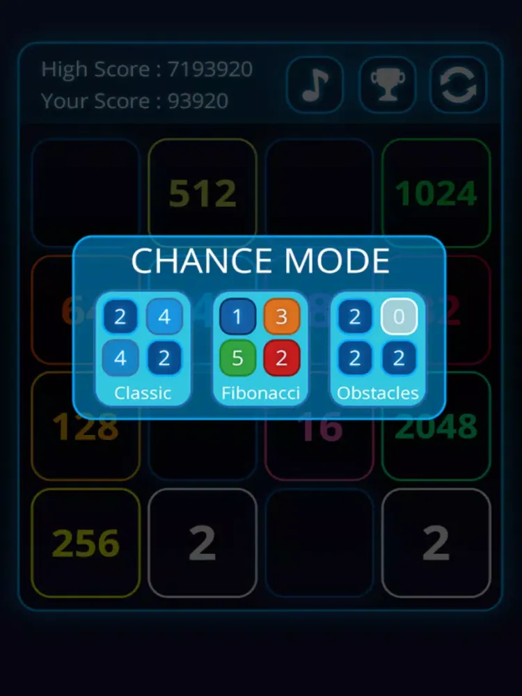 Capturas de pantalla de 2048 Threes mode iPad 