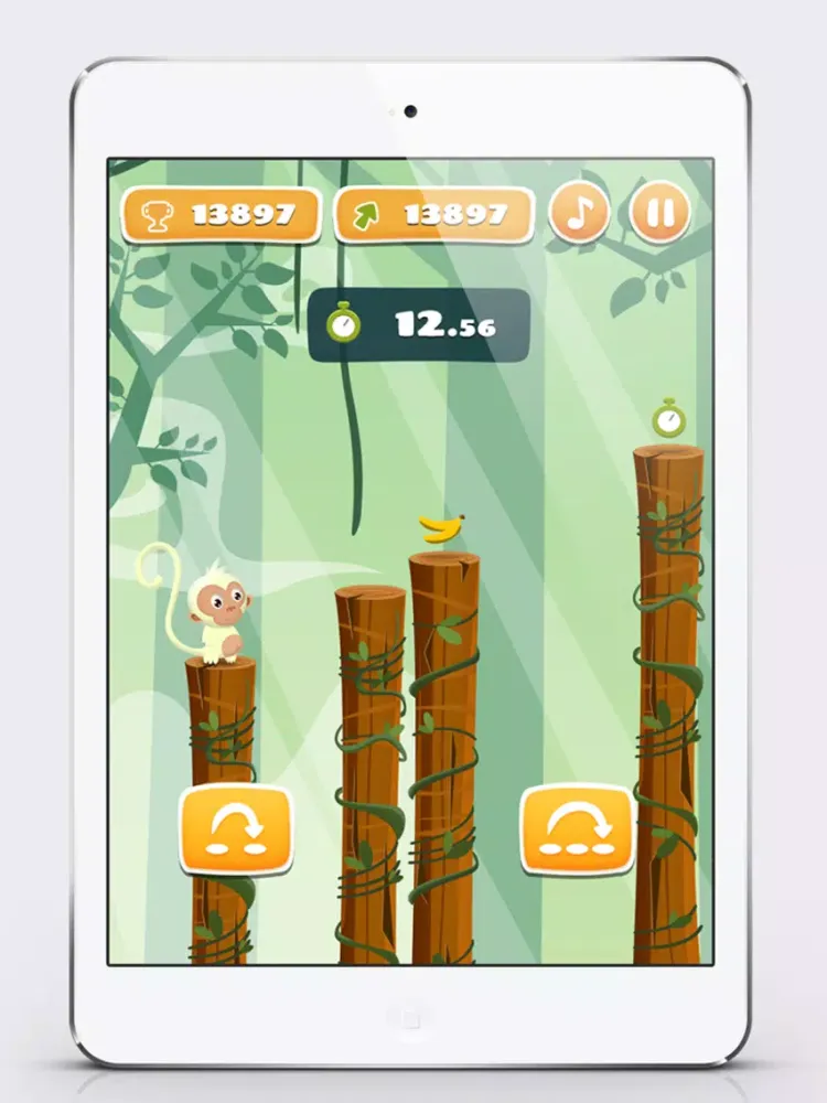 Monkey Jumping - Keep Climbing iPad  Screenshots