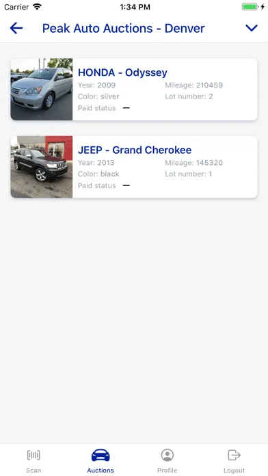 Peak Auto Auctions Ekran Görüntüleri