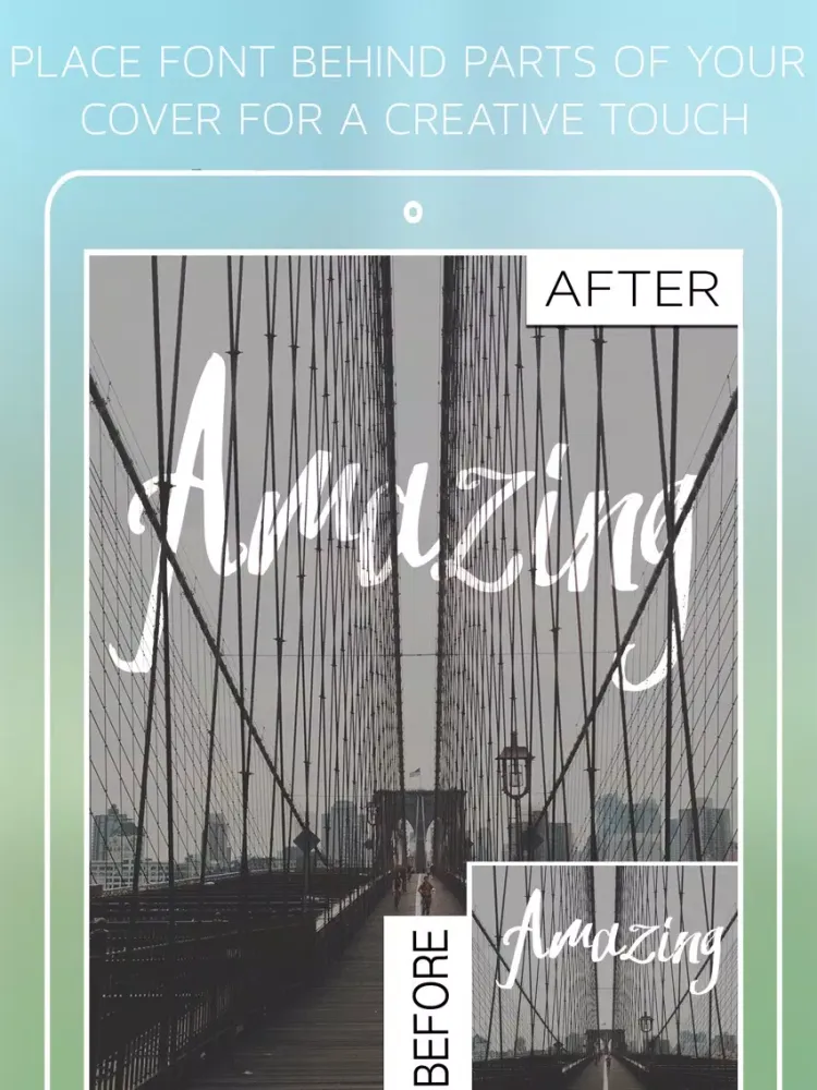 Under Ink - Typography Cover Maker for Wattpad & Movellas iPad  स्क्रीनशॉट