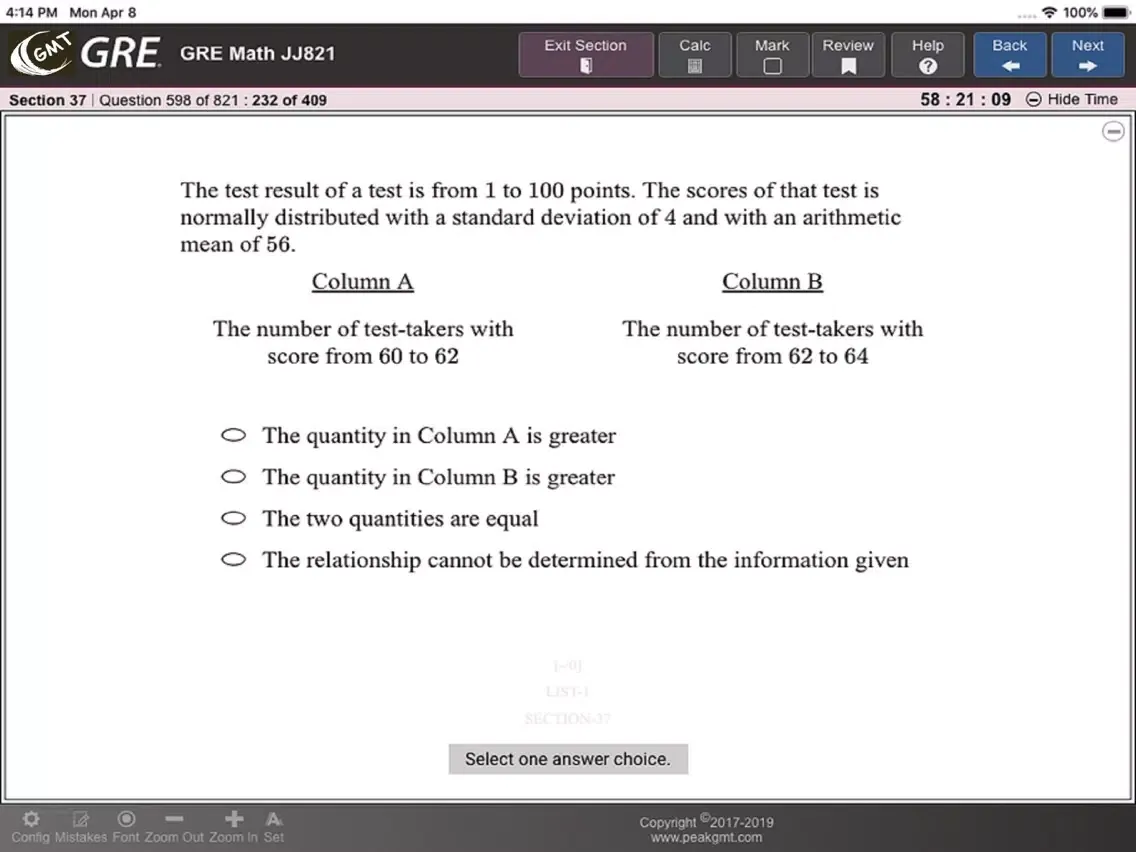 Practice 5 for GRE® Test iPad  স্ক্রিনশট