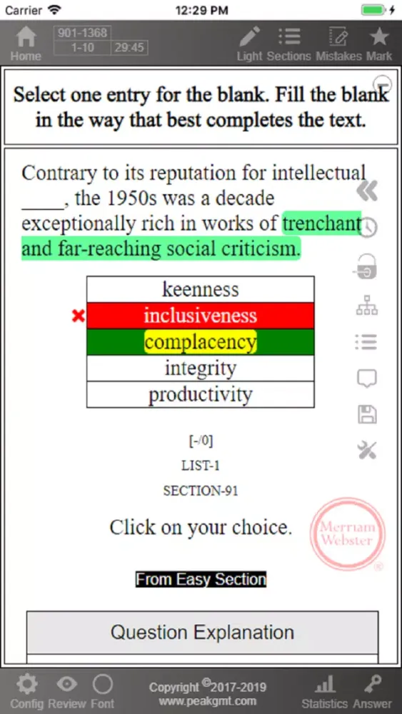 Practice 5 for GRE® Test স্ক্রিনশট