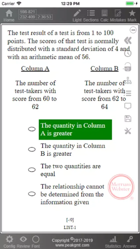 Practice 5 for GRE® Test স্ক্রিনশট
