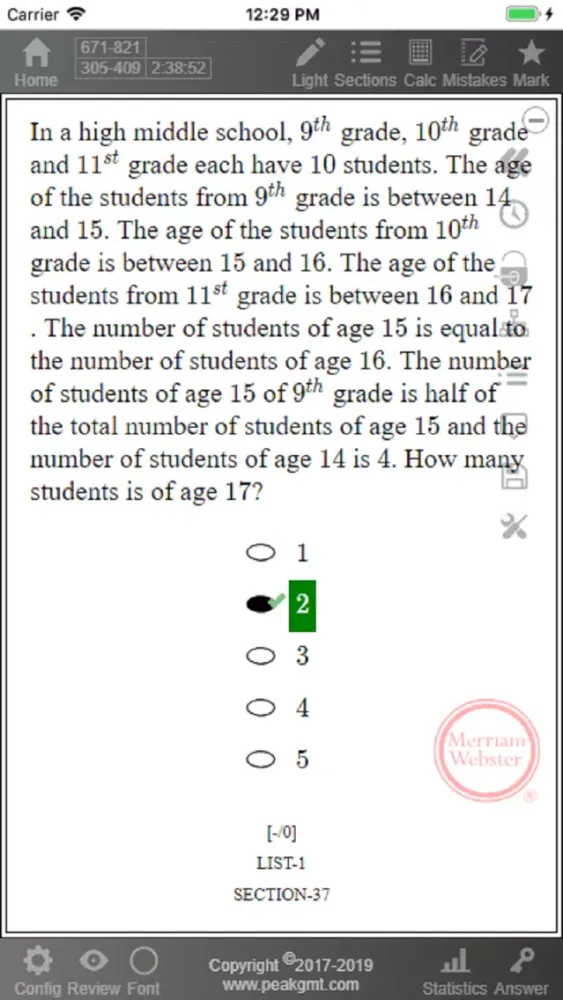 Practice 5 for GRE® Test স্ক্রিনশট