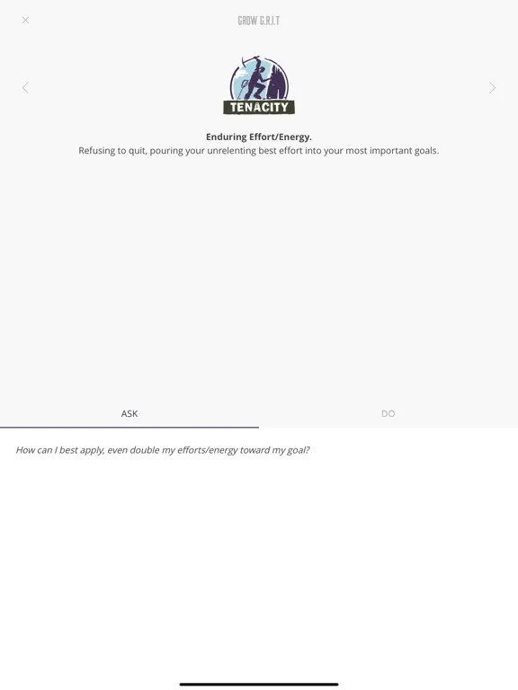 Zrzuty ekranu GRIT® iPad 