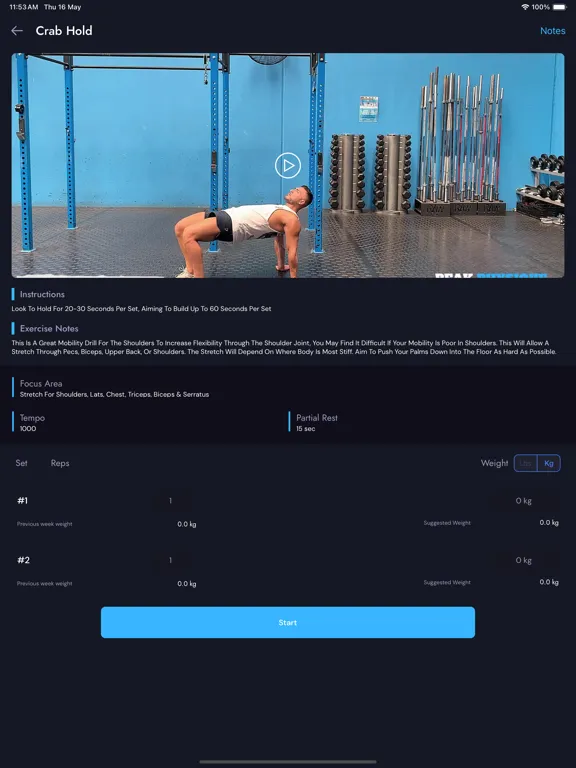 ภาพหน้าจอของ Peak Physique Health & Fitness iPad 