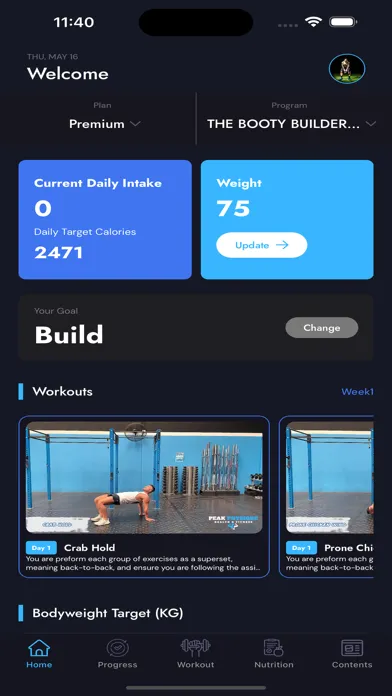 ภาพหน้าจอของ Peak Physique Health & Fitness