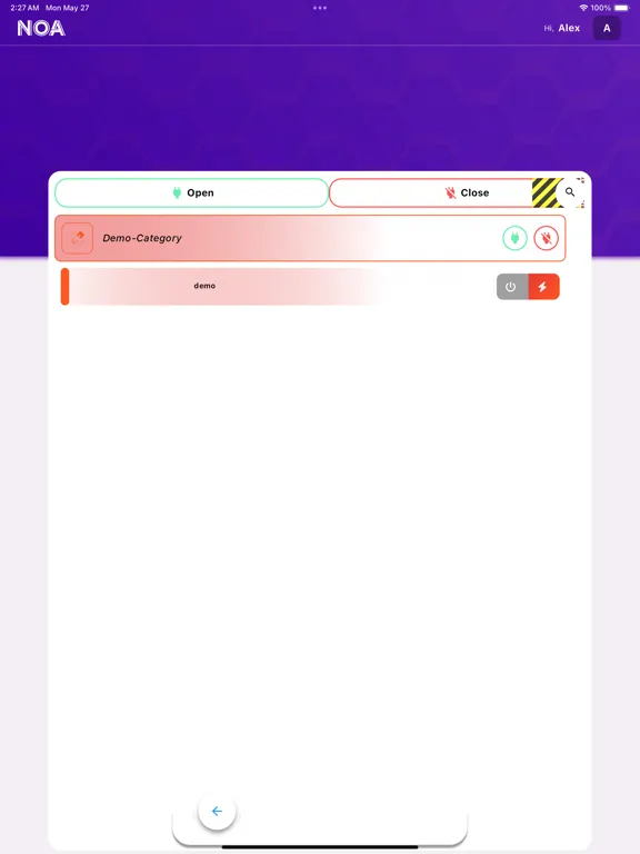 Ảnh chụp màn hình của EnviSense iPad 