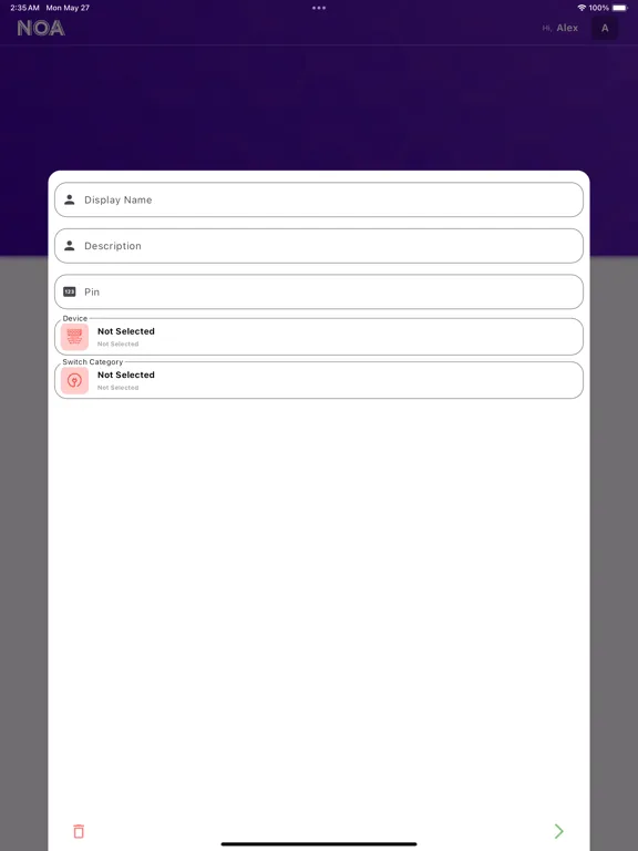 Ảnh chụp màn hình của EnviSense iPad 