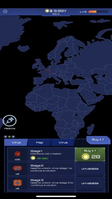 Ảnh chụp màn hình của Epidemic Tycoon