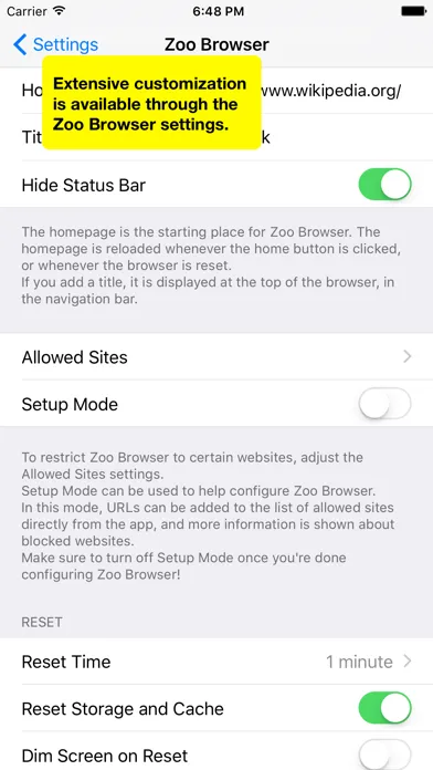 Zoo Browser – Kiosk Browser スクリーンショット