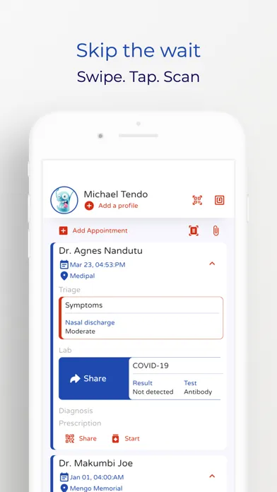 Capturas de tela do Mage — Own your medical record