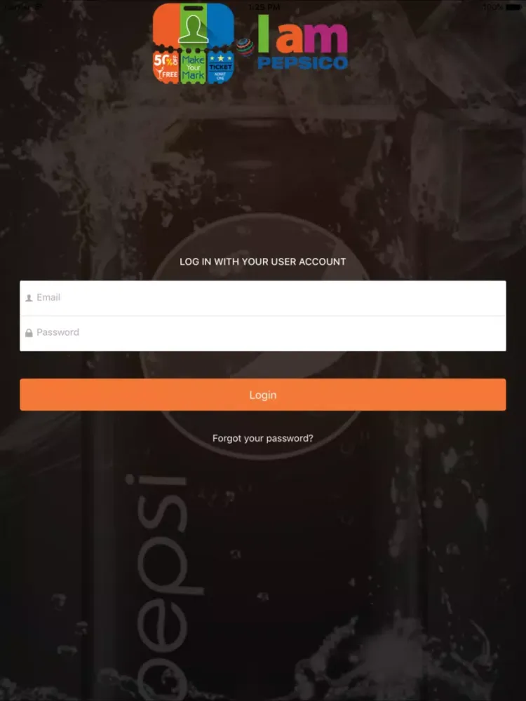 I am PepsiCo iPad  Screenshots