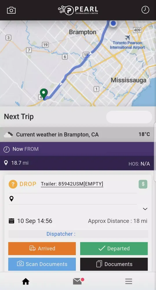 Pearl Technologies Driver App स्क्रीनशॉट