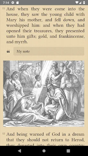Screenshot di Bible: KJV, BBE, ASV, WEB, LSG
