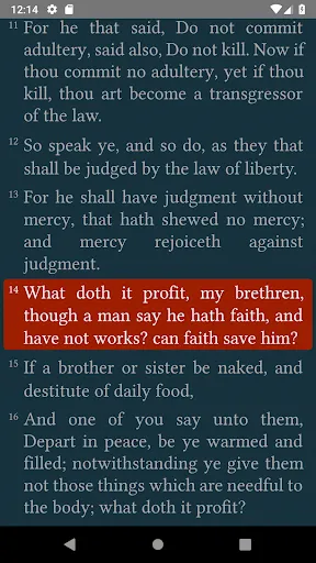Screenshot di Bible: KJV, BBE, ASV, WEB, LSG