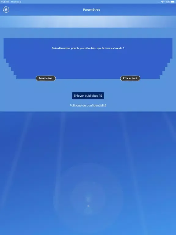 Capturas de pantalla de Culture et Plaisir Quizz iPad 