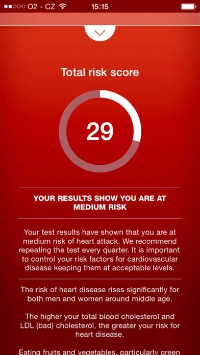 Heart Test - risk calculator of heart attack Ekran Görüntüleri