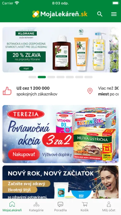 Скриншоты MojaLekáreň.sk