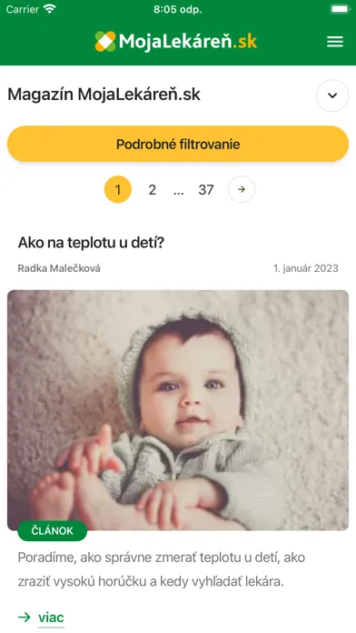Скриншоты MojaLekáreň.sk