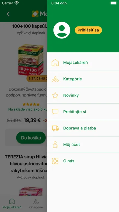 Скриншоты MojaLekáreň.sk