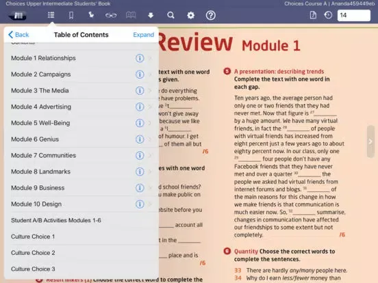 Pearson eText for Schools iPad  スクリーンショット