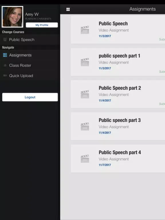 Pearson MediaShare iPad  Screenshots