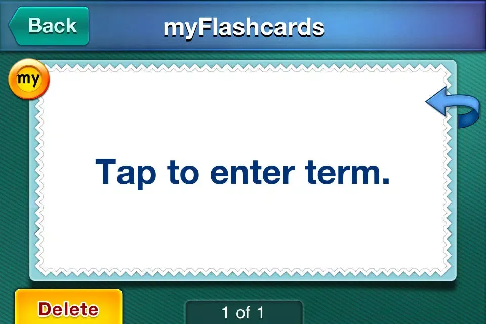 Captures d'écran de American Government myFlashcard Maker