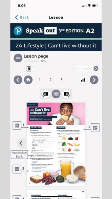 Zrzuty ekranu Pearson English Connect