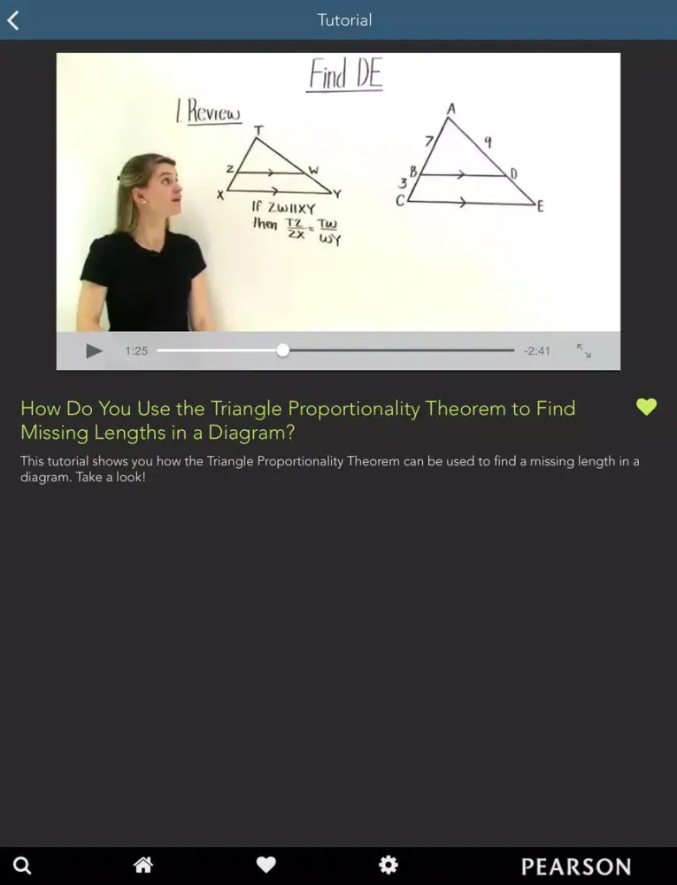 Capturas de tela do Virtual Nerd Mobile Math iPad 
