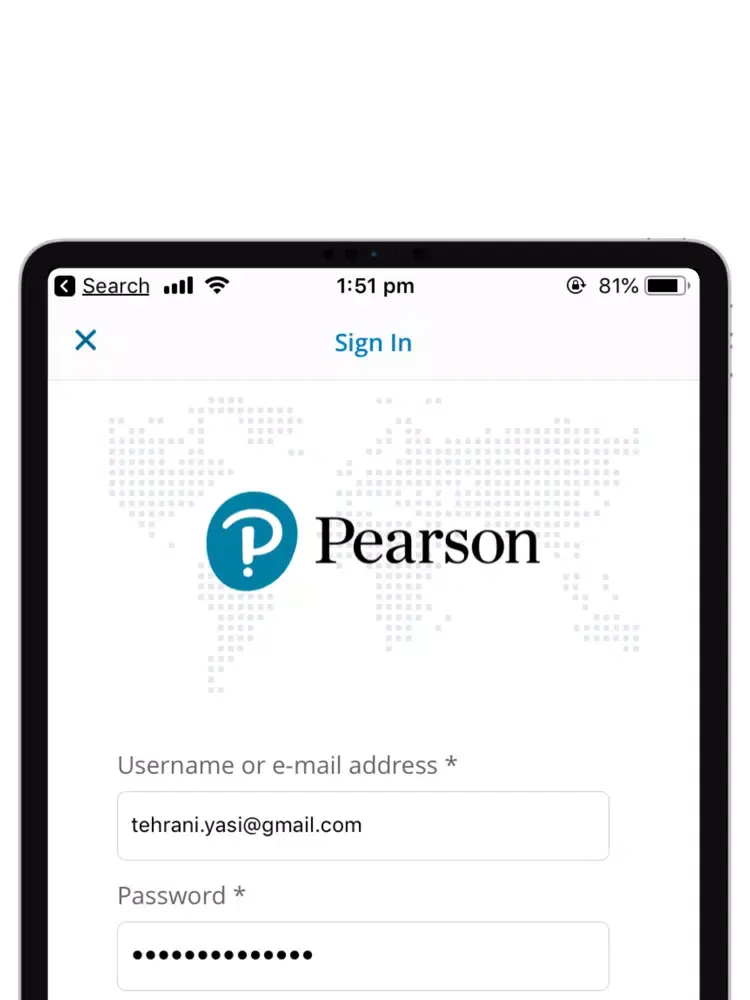 تصاویر Pearson LearningHub iPad 