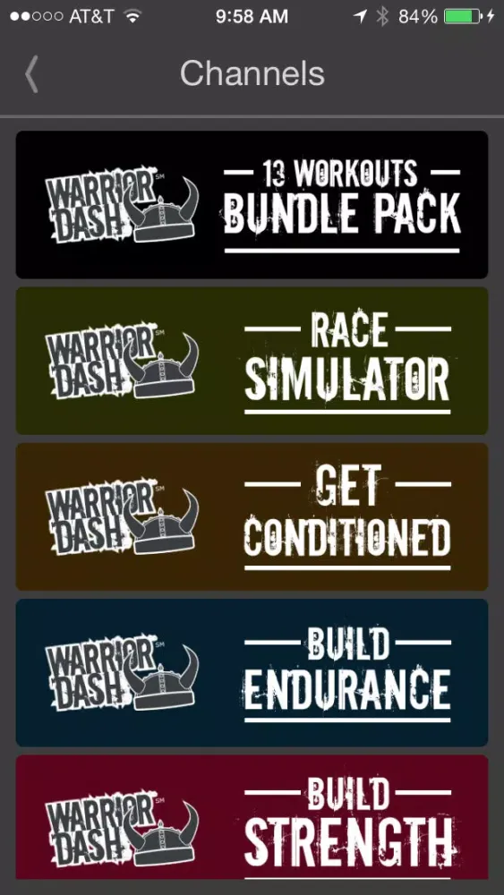 Capturas de pantalla de The Official Training App of the Warrior Dash 5k Mud Run