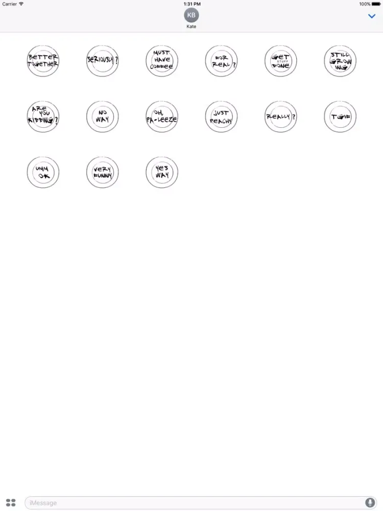 Umm Ok stickers iPad 应用截图