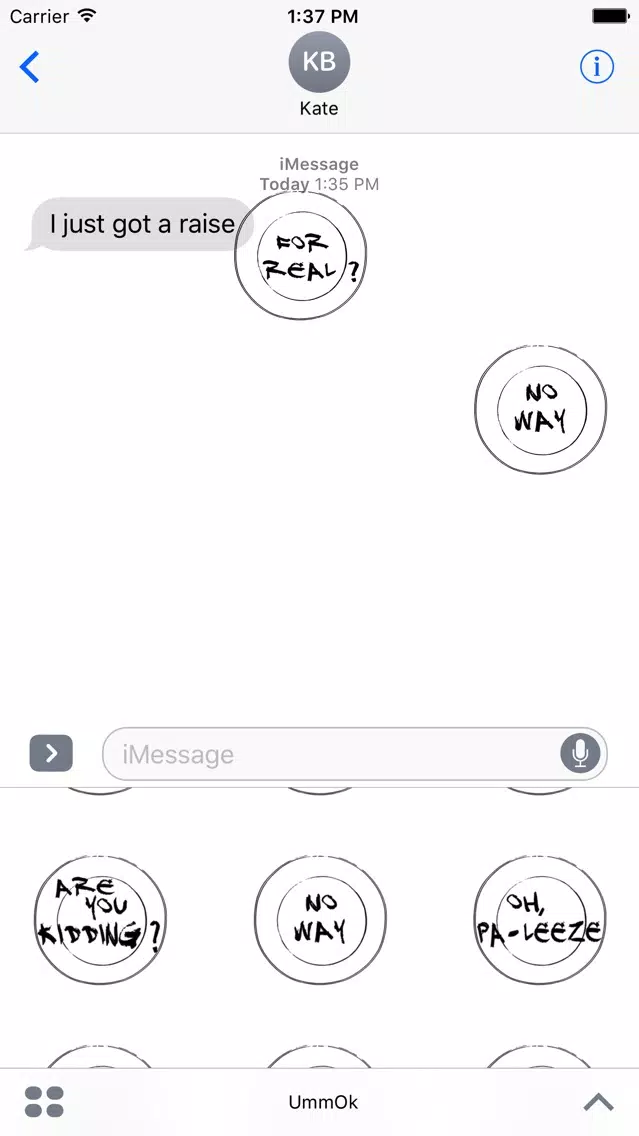 Скриншоты Umm Ok stickers
