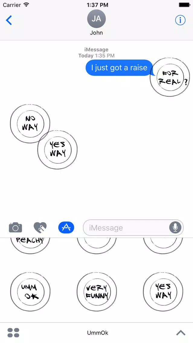 Скриншоты Umm Ok stickers