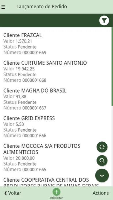 Capturas de pantalla de Pebbian Lançamento Pedidos