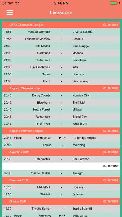 Tangkapan skrin Bullet Bet Predictions