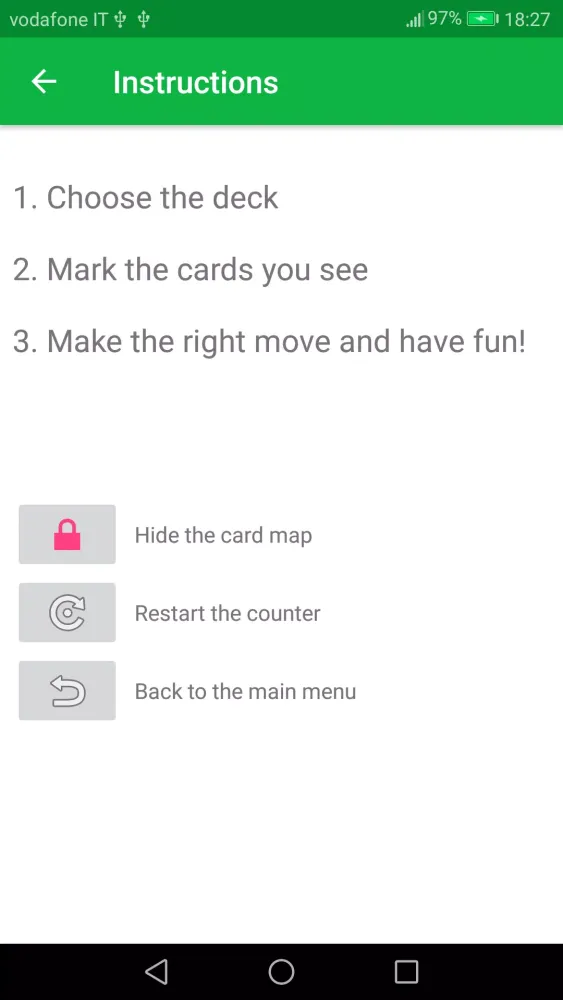 Zrzuty ekranu Card Counter