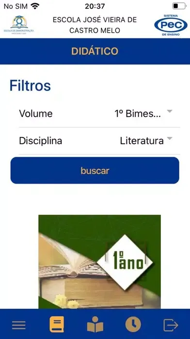 PEC - Sistema de Ensino Screenshots