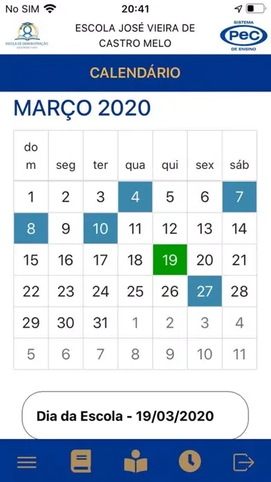 PEC - Sistema de Ensino Screenshots