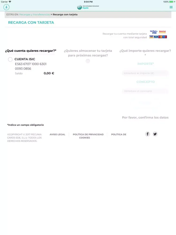 ภาพหน้าจอของ ISIC PECUNPAY iPad 