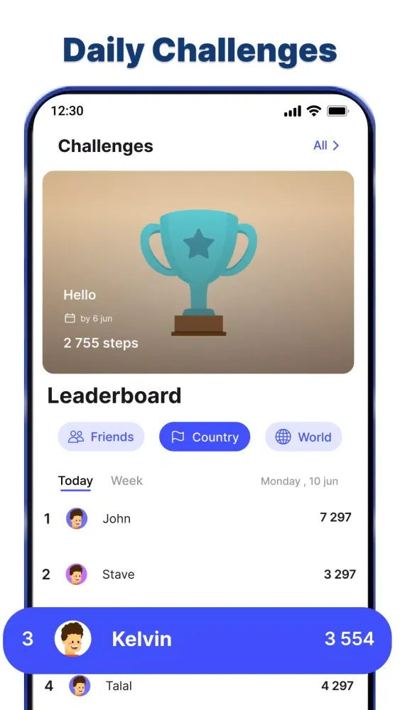 StepMate - Step Counter App Screenshots