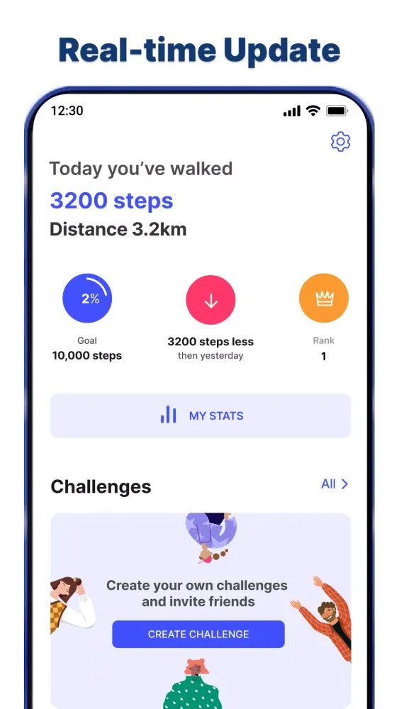StepMate - Step Counter App Screenshots