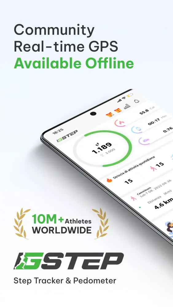 Step Counter & Pedometer & Map Screenshots