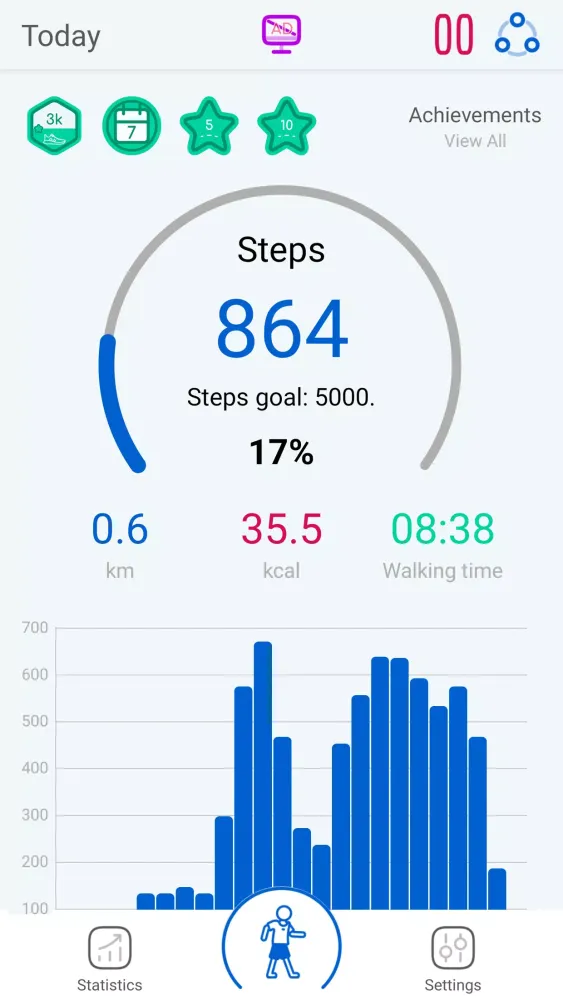 Pedometer应用截图