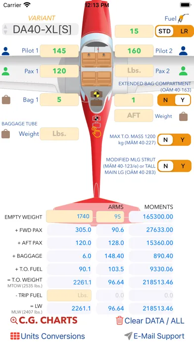 DA40 M&B mobile应用截图