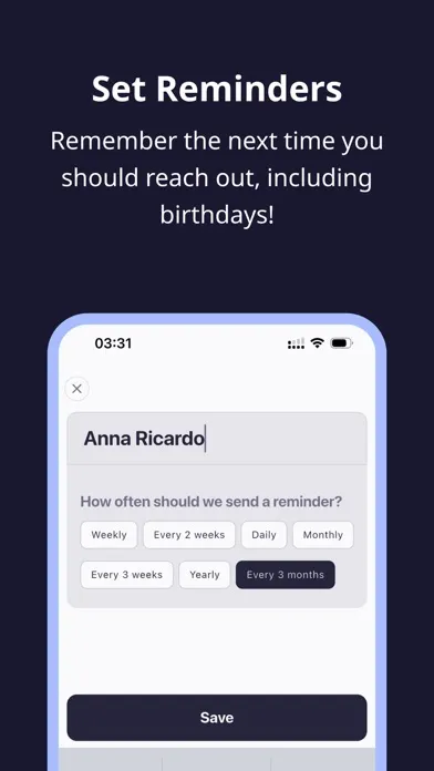 Remindely - Personal CRM Ekran Görüntüleri